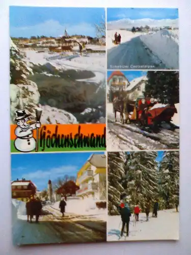 Höchenschwand - Höhenluftkurort Hoechenschwand - Schweizer Centralalpen im Winter etc. Mehrbildkarte - Baden-Württemberg (1997 gelaufen) Ansichtskarte