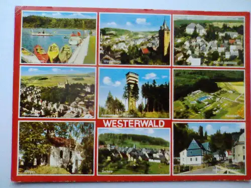 Westerwald - Schloß Molsberg Westerburg etc. Mehrbildkarte - Schloss etc. (ca. 1972 gelaufen) Ansichtskarte