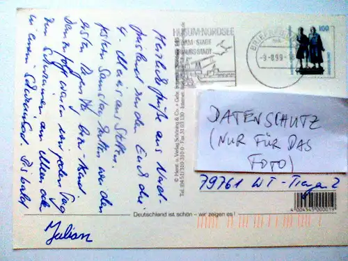 Nordsee - Gruß von der Nordsee - Schiff Schiffe Leuchtturm Leuchttürme Leuchttuerme etc. Mehrbildkarte (1999 gelaufen) Ansichtskarte