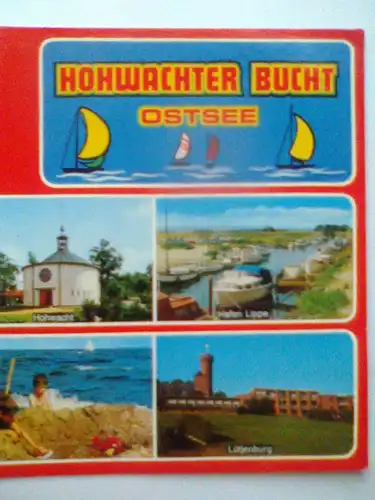 Hohwachter Bucht - Ostsee - Gorch Fock Lütjenburg Luetjenburg etc. Mehrbildkarte - Schleswig-Holstein (1982 gelaufen, Kreuzchen auf der Vorderseite) Ansichtskarte