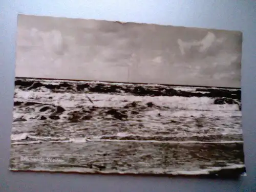 Sylt - Brechende Wellen - Echtes Foto - Insel Sylt Schleswig-Holstein (ungelaufen) Ansichtskarte