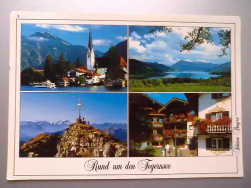 Tegernsee - Rund um den Tegernsee - Rottach-Egern etc. Mehrbildkarte - Bayern (ca. 2003 gelaufen) Ansichtskarte