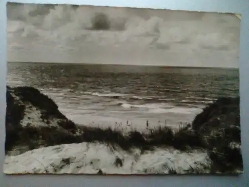 Sylt - Düne und Meer - Nordsee - Insel Sylt - Duenen - Schleswig-Holstein (1956 gelaufen, Ecke beschädigt) Ansichtskarte