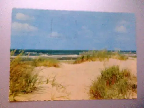 Borkum - Dünen und Strand - Nordseeheilbad Borkum (ca. 1965 gelaufen, Stempelabdruck auf der Vorderseite) Ansichtskarte
