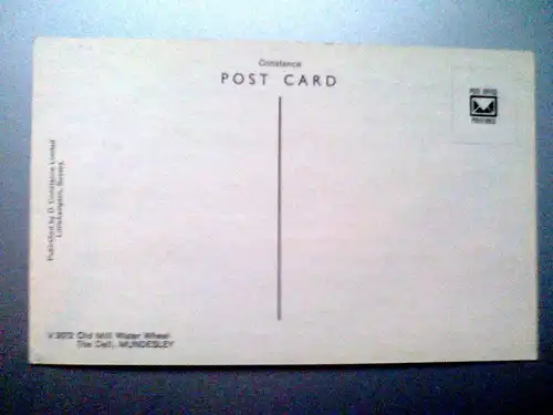 Mundesley - Wasserrad - England (ungelaufen) Ansichtskarte