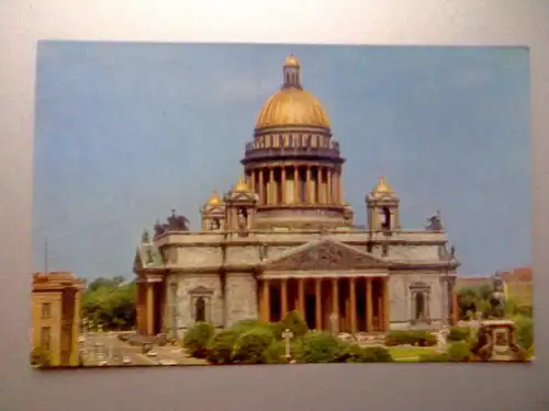 Leningrad / Sankt Petersburg - Isaakskathedrale / Kathedrale des Heiligen Isaak von Dalmatien - Russland (ungelaufen) Ansichtskarte