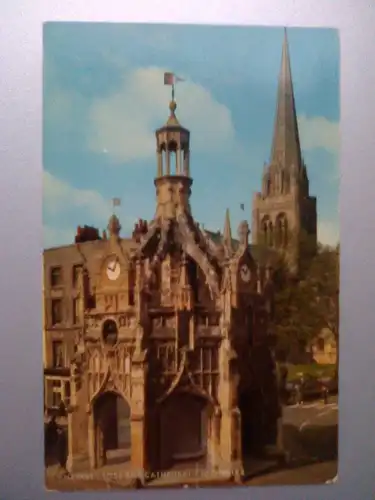 Chichester - Marktkreuz & Kathedrale - Market Cross & Cathedral - West Sussex England (ungelaufen, Ecken bestoßen) Ansichtskarte