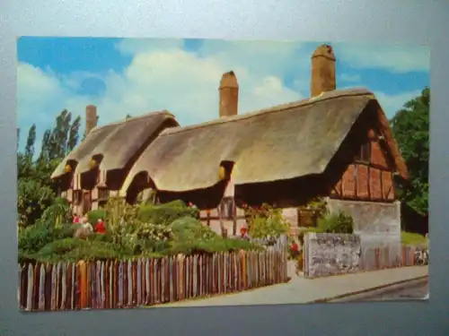 Stratford-upon-Avon - Anne Hathaway Cottage (Geburtshaus Shakespeares Ehefrau) - Shottery Warwickshire England (ungelaufen) Ansichtskarte