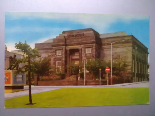 Burnley - Bibliothek - The Public Library - Bücherei / Buecherei - England (ungelaufen) Ansichtskarte