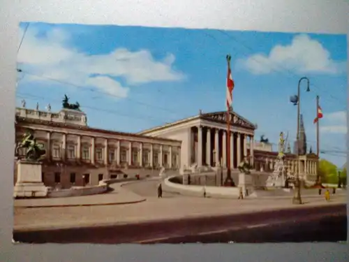 Wien - Parlament - Österreich (gelaufen) Ansichtskarte