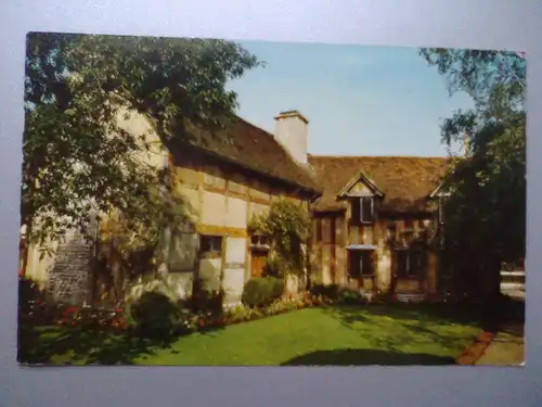 Stratford-upon-Avon - Shakespeare Geburtshaus / Birthplace from the Garden / Garten - Warwickshire England (1975 gelaufen) Ansichtskarte