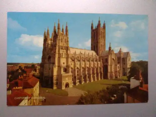 Canterbury - Kathedrale / Cathedral - Kent England (ungelaufen, aber beschrieben) Ansichtskarte