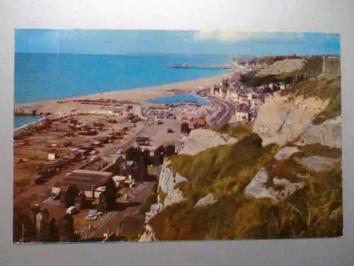 Hastings - Old Hastings from East Hill - East Sussex England (1972 gelaufen, Eckknick rechts oben) Ansichtskarte