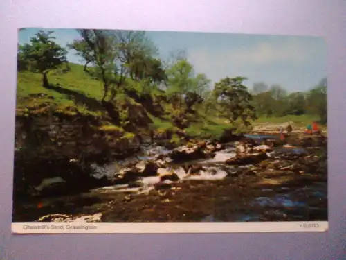 Grassington - Ghaistrill´s Strid - North Yorkshire England (ungelaufen, aber beschriftet, Ecken bestoßen) Ansichtskarte