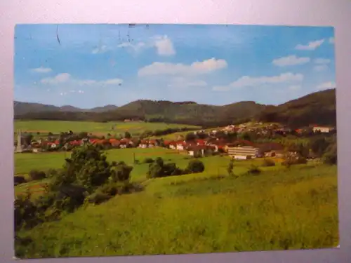 Bad Wildungen / Reinhardshausen - Panorama - Nordhessen (1987 gelaufen, Stempelabdruck auf der Vorderseite) Ansichtskarte