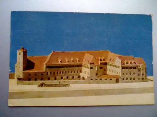 Augsburg - Modell des kath. Fürsorge- und Altersheimes - 	Bayern (1927 gelaufen) Ansichtskarte