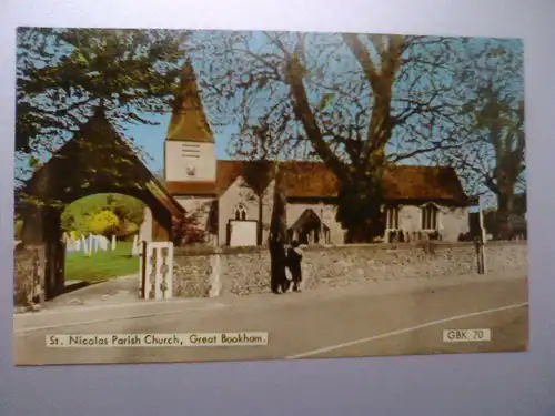 Great Bookham / Surrey - St. Nicolas Church / Kirche - England (ungelaufen) Ansichtskarte