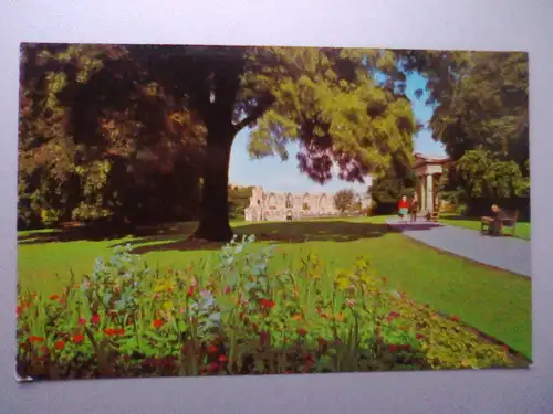 York - St. Mary´s Abbey - Museum Gardens - North Yorkshire England (ungelaufen) Ansichtskarte