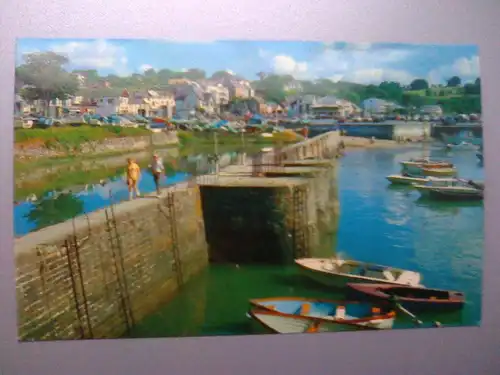Saundersfoot - Hafen / Harbour - Boot Boote etc. - Pembrokeshire Wales (ungelaufen) Ansichtskarte