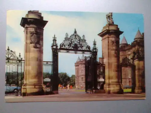 Edinburgh - Holyrood Palace Gates - Schottland (ungelaufen) Ansichtskarte