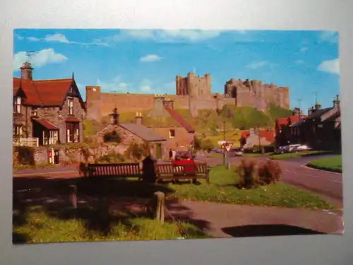 Bamburgh Castle - Northumberland England (ungelaufen, aber beschriftet) Ansichtskarte
