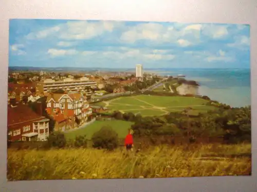 Eastbourne - Panorama (from the foot of Beachy Head) - East Sussex England (gelaufen) Ansichtskarte