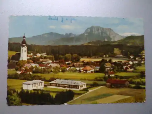 Vöcklamarkt m. Traunstein - Panorama - Voecklamarkt Oberösterreich Österreich (gelaufen, inzwischen ohne Briefmarke) Ansichtskarte