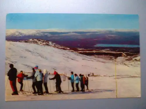 Cairngorm - Ski-Fahrer etc. (ungelaufen, mit Stempel Sessellift) Ansichtskarte