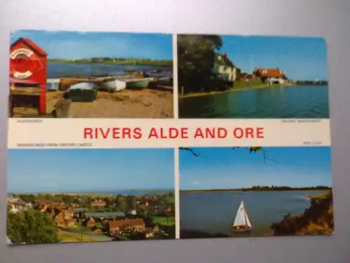 Orford etc - Orford Ness etc. - Flüsse Alde und Ore - Mehrbildkarte - Suffolk England (197X gelaufen, inzwischen ohne Briefmarke) Ansichtskarte