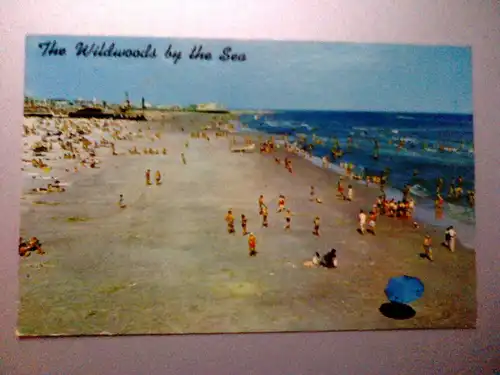 Wildwood by the sea - Strand Badeleben - New Jersey USA (ungelaufen) Ansichtskarte