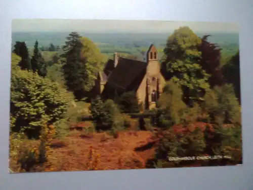 Dorking - Leith Hill - Kirche - Surrey England (197X gelaufen) Ansichtskarte