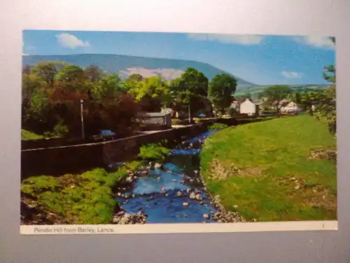 Pendle Hill from Barley - Lancashire England (ungelaufen) Ansichtskarte
