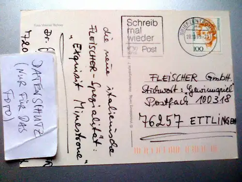 Tor - Schönes Tor mit Haus (1999 gelaufen) Ansichtskarte