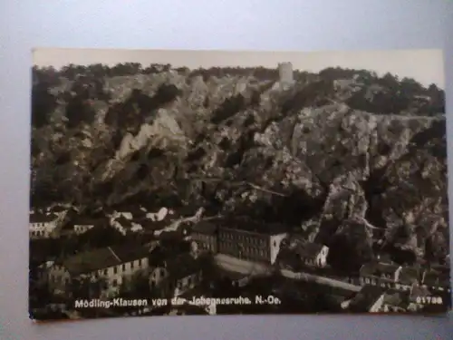Mödling-Klausen von der Johannesruhe - Niederösterreich (ca. 1951 gelaufen) Ansichtskarte