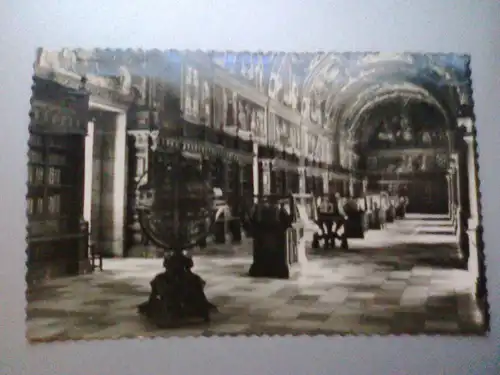 El Escorial - Kloster- Bibliothek - Spanien (gelaufen, inzwischen ohne Briefmarke) AK Ansichtskarte