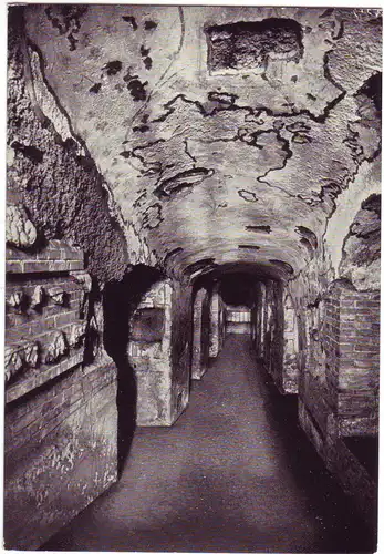 Rom - Domitilla-Katakomben - Galerie der Flavier - Italien (ungelaufen, Ecken bestoßen) AK Ansichtskarte