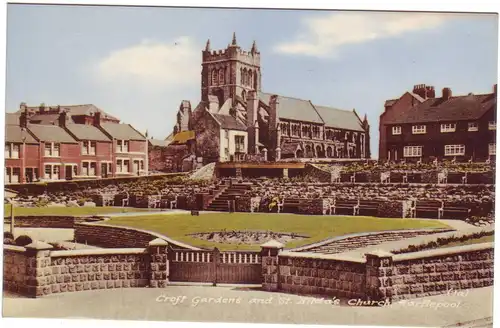 Hartlepool - St. Hilda-Kirche / St Hilda's Church - County Durham England (ungelaufen) AK Ansichtskarte