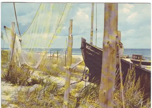Boot am Strand - DDR-Karte (1970 gelaufen) AK Ansichtskarte