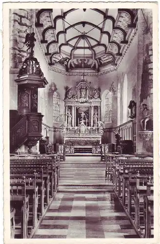 Mailly-Maillet - Kirche Innenraum - Somme Frankreich (ungelaufen) AK Ansichtskarte