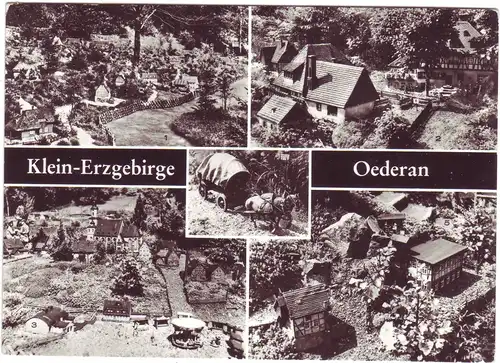 Oederan - Klein-Erzgebirge - Miniaturenpark - Echt Foto - DDR-Karte (ungelaufen) AK Ansichtskarte