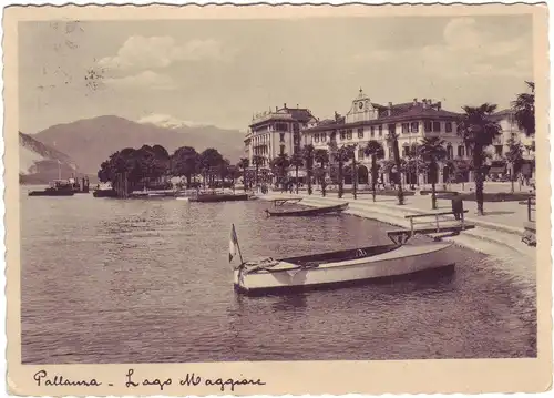 Verbania-Pallanza am Lago Maggiore - Piemont Italien (1936 gelaufen) AK Ansichtskarte