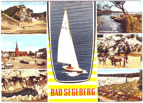 AK Bad Segeberg - See etc. (1978 gelaufen, ohne BM, Rand bestoßen) AK Ansichtskarte
