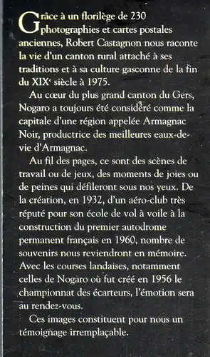 Castagnon, Robert: Nogaro en Armagnac Noir. 