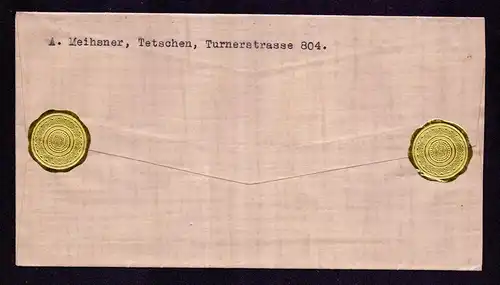 DR Brief von  TETSCHEN nach Bischofswerda - 2.6.40 mit Mi.519