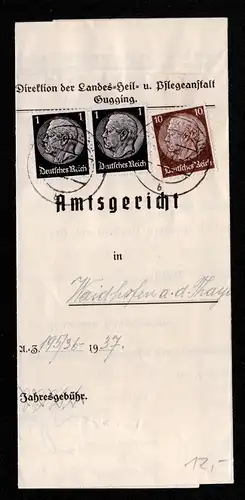 Deutsches Reich Falt- Brief von WIEN-KIERLING nach Heidhofen mit Mi.512, 518  gestempelt: 10-1940