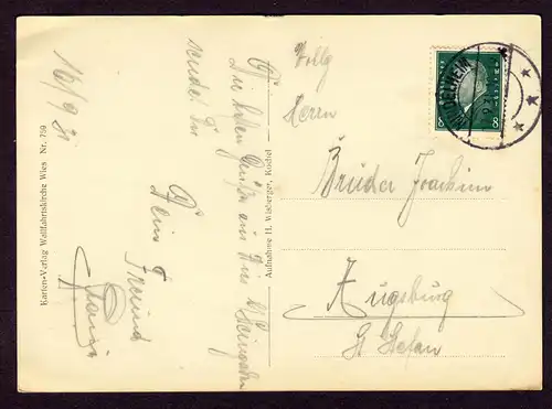 Deutsches Reich Postkarte MINDELHEIM nach Augsburg mit Mi. 412  gestempelt 17.9.31 - siehe Scan