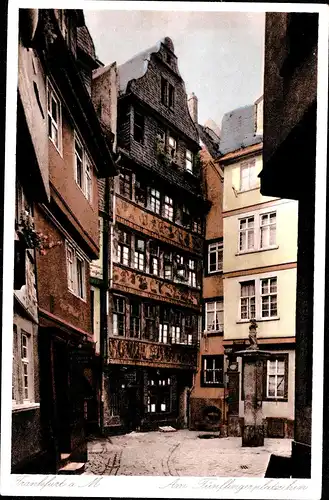 [Lithographie] Frankfurt am Main  - Am Fünffingerplätzchen. 