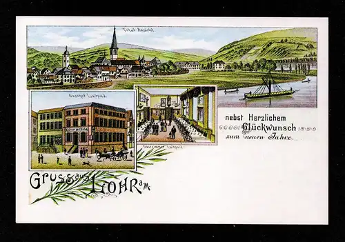 BRD Postkarte  Lohr NÜRNBERG - Marktbreit - 9.12.92 - Mi.1639 - Christkindlesmarkt