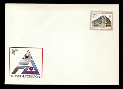DDR Brief  U9 - Messe 89 - Flexible Automation (1) ungebraucht