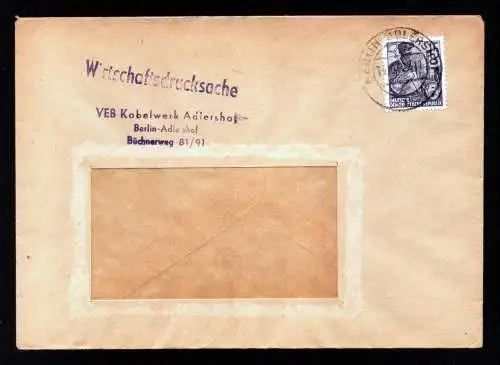 DDR Brief DS  BERLIN-ADLERSHOF - 14.10.1960 - Mi.579